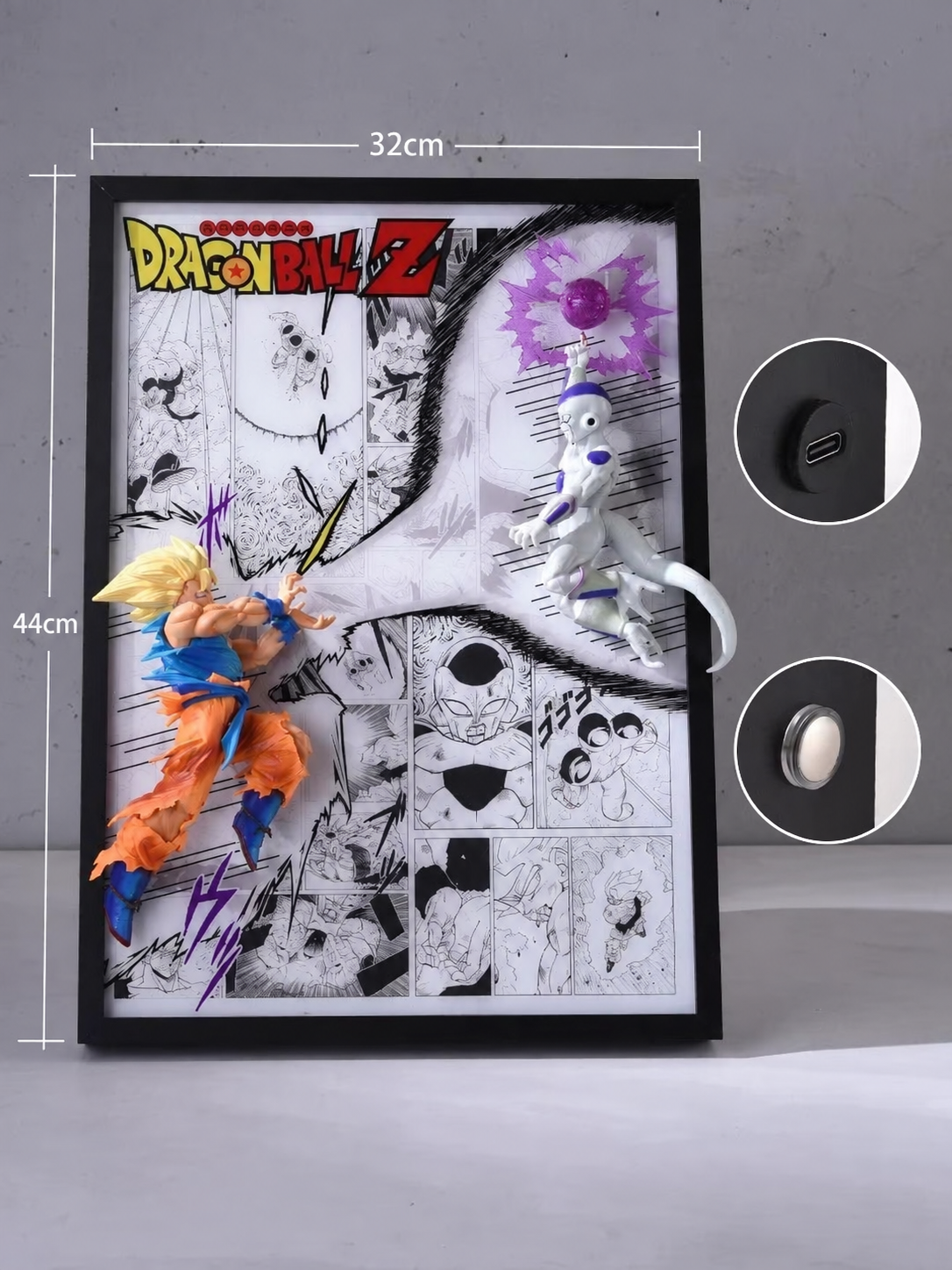 Goku Vs Frieza 3D Light Wall Art – image 2