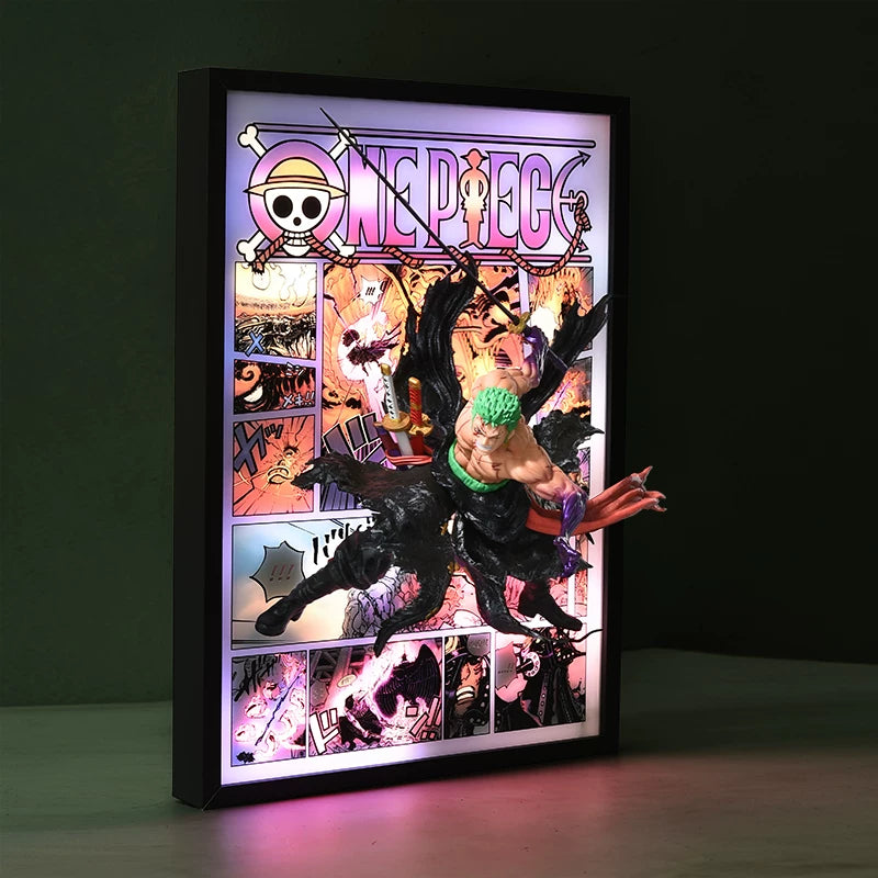 Roronoa Zoro 3D Light Wall Art