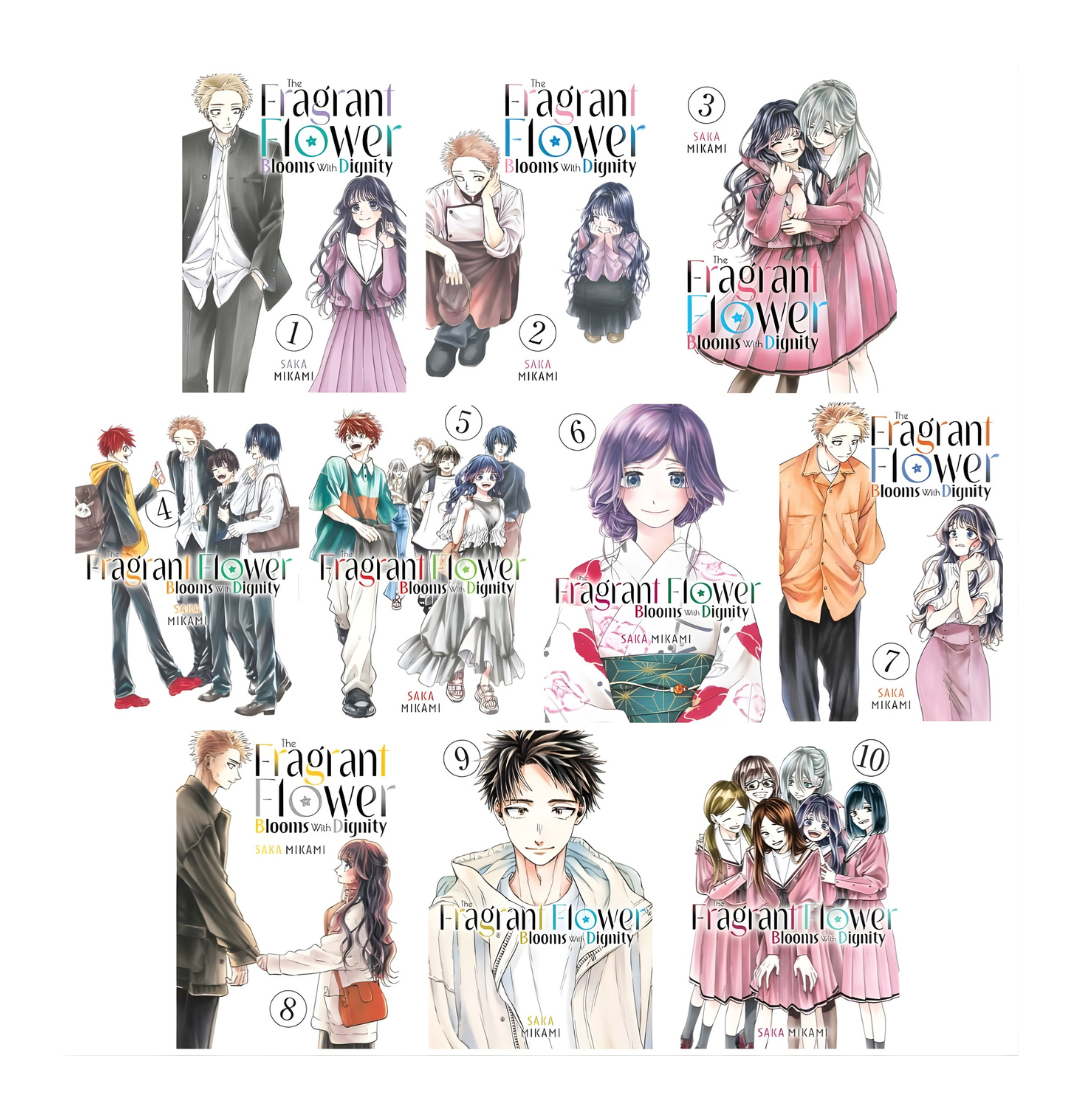The Fragrant Flower Blooms with Dignity manga - official anime book collection front view