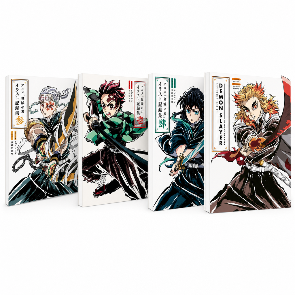 DEMON SLAYER COMPLETE ART BOOK SET 4 VOLUMES
