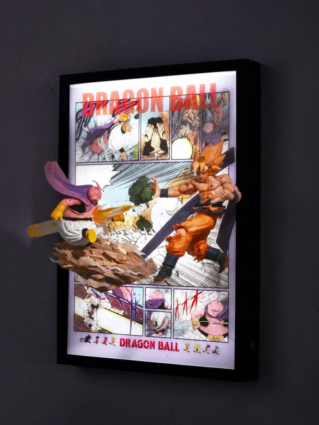 Dragon Ball Super Saiyan Son Goku Buu 3D Light Wall Art – image 1
