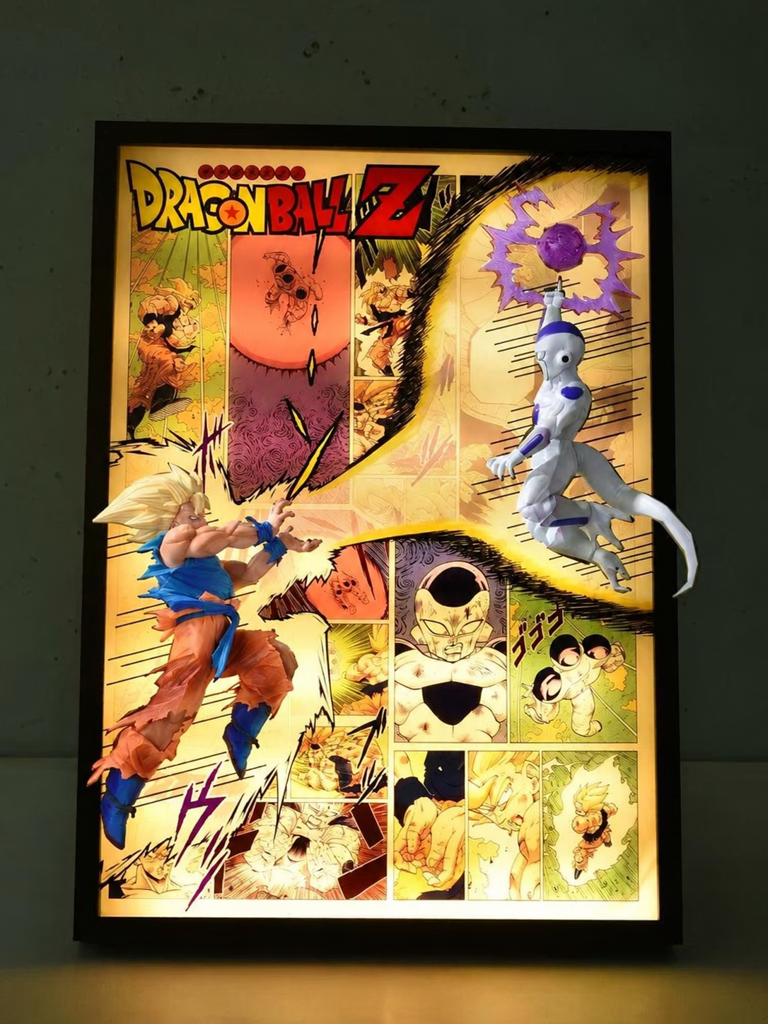 Goku Vs Frieza 3D Light Wall Art – image 1