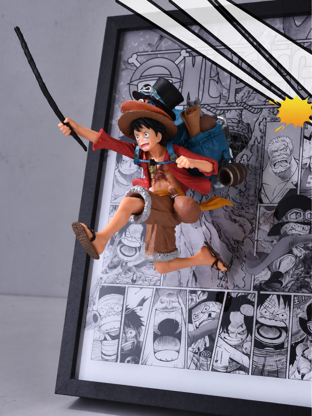 One Piece Luffy, Ace And Sabo Brotherhood 3D Light Wall Art – batch 6 image 2