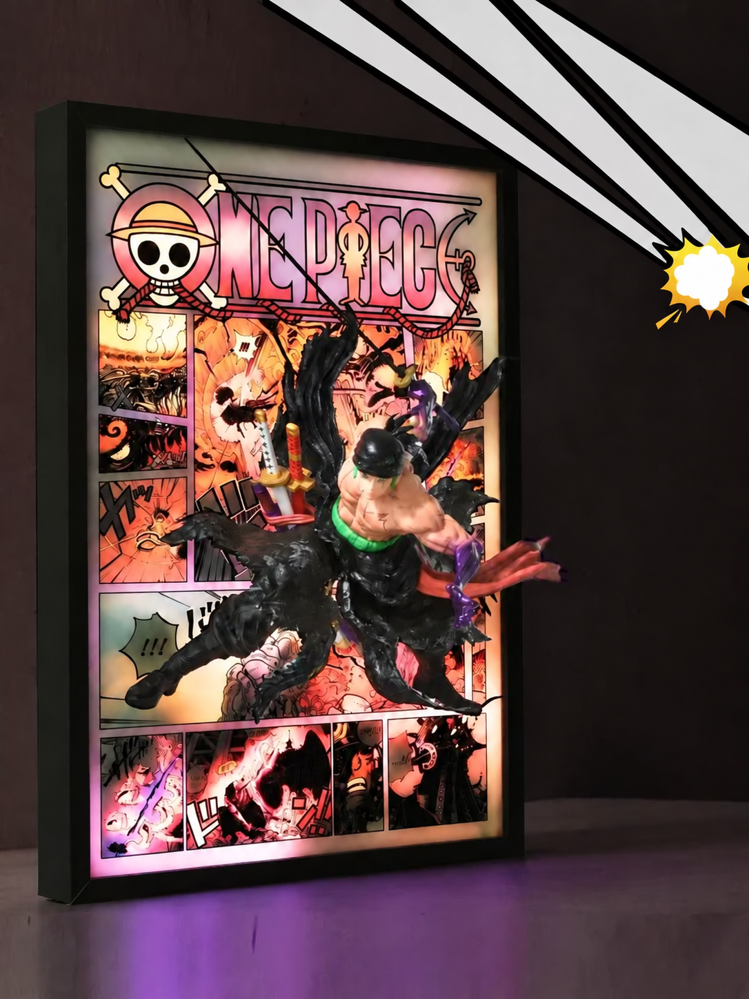 Roronoa Zoro 3D Light Wall Art – batch 5 image 2