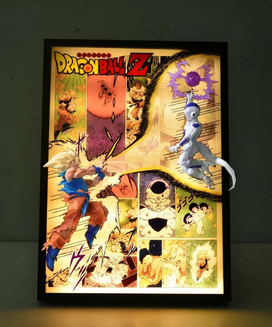 Goku Vs Frieza 3D Light Wall Art – image 6