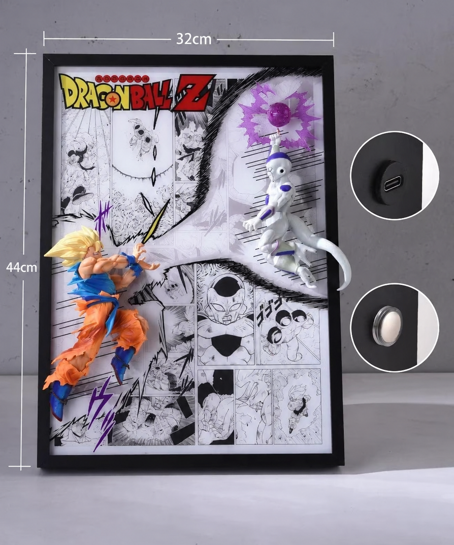 Goku Vs Frieza 3D Light Wall Art – image 2