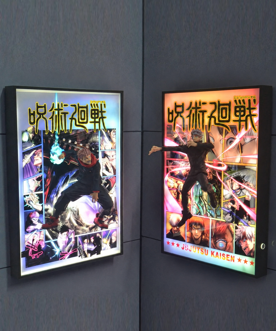 Gojo X Yuji 3D Light Wall Art – image 1