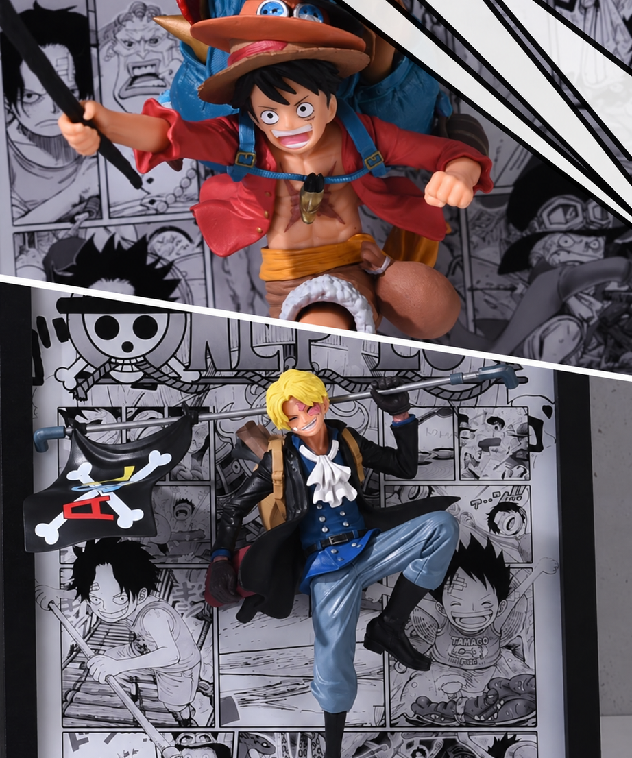 One Piece Luffy, Ace And Sabo Brotherhood 3D Light Wall Art – batch 6 image 3