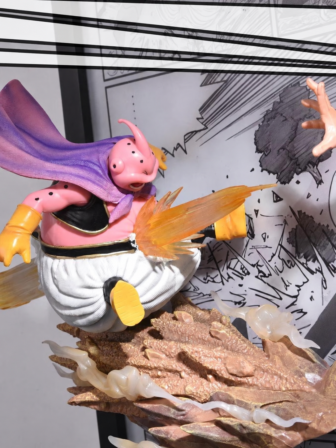 Dragon Ball Super Saiyan Son Goku Buu 3D Light Wall Art – image 4