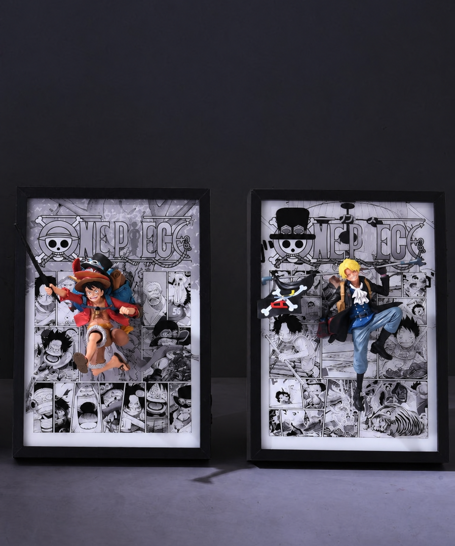 One Piece Luffy, Ace And Sabo Brotherhood 3D Light Wall Art – batch 5 image 1
