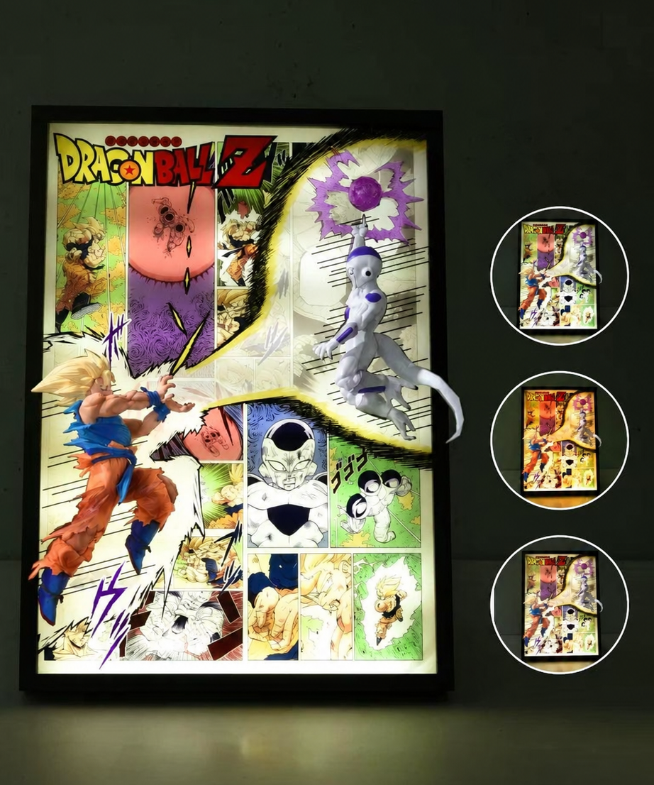 Goku Vs Frieza 3D Light Wall Art – image 3