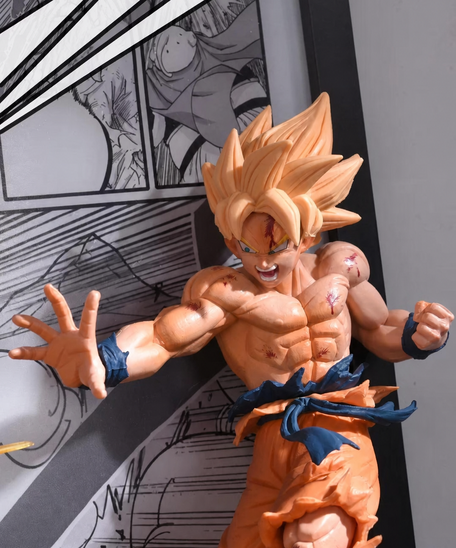 Dragon Ball Super Saiyan Son Goku Buu 3D Light Wall Art – image 5