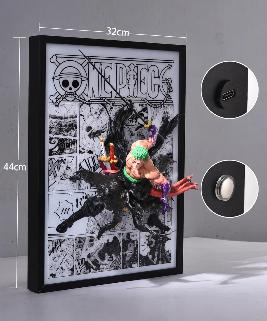 Zoro 3D Light Wall Art – batch 4 image 2