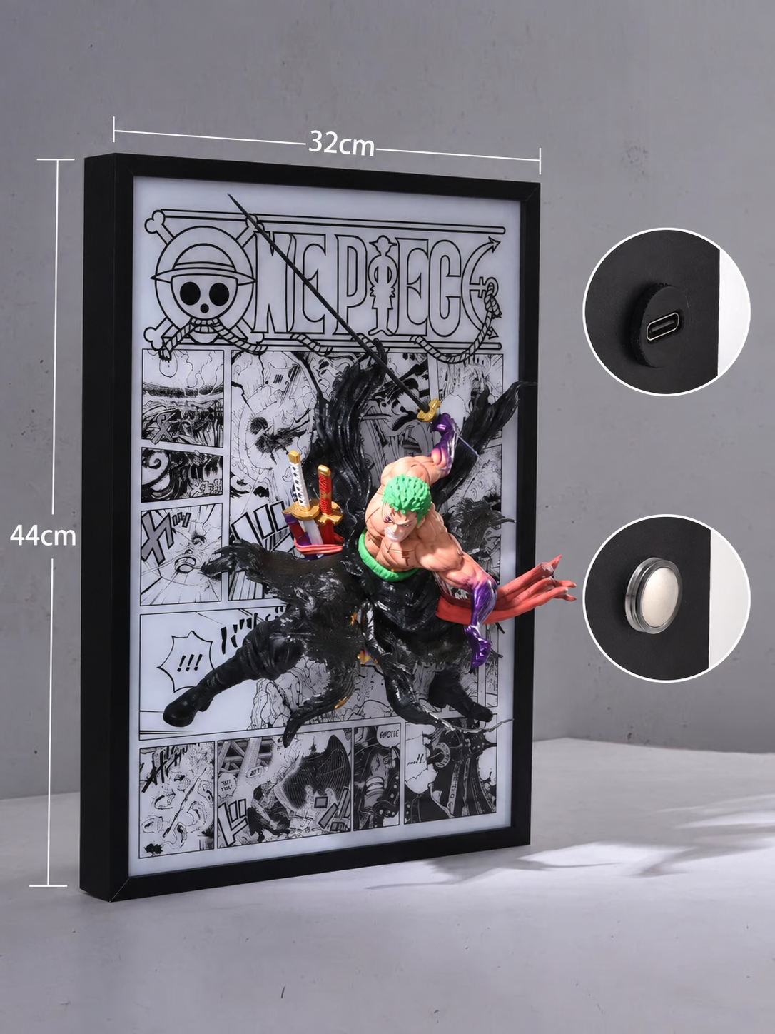 Zoro 3D Light Wall Art – batch 4 image 2