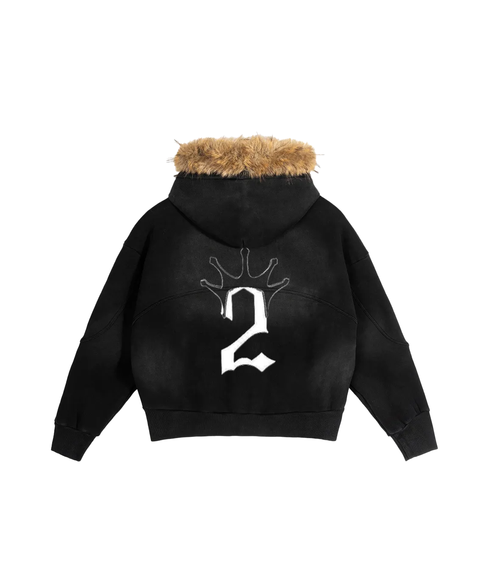 "Bleach" Black Fur Hoodie
