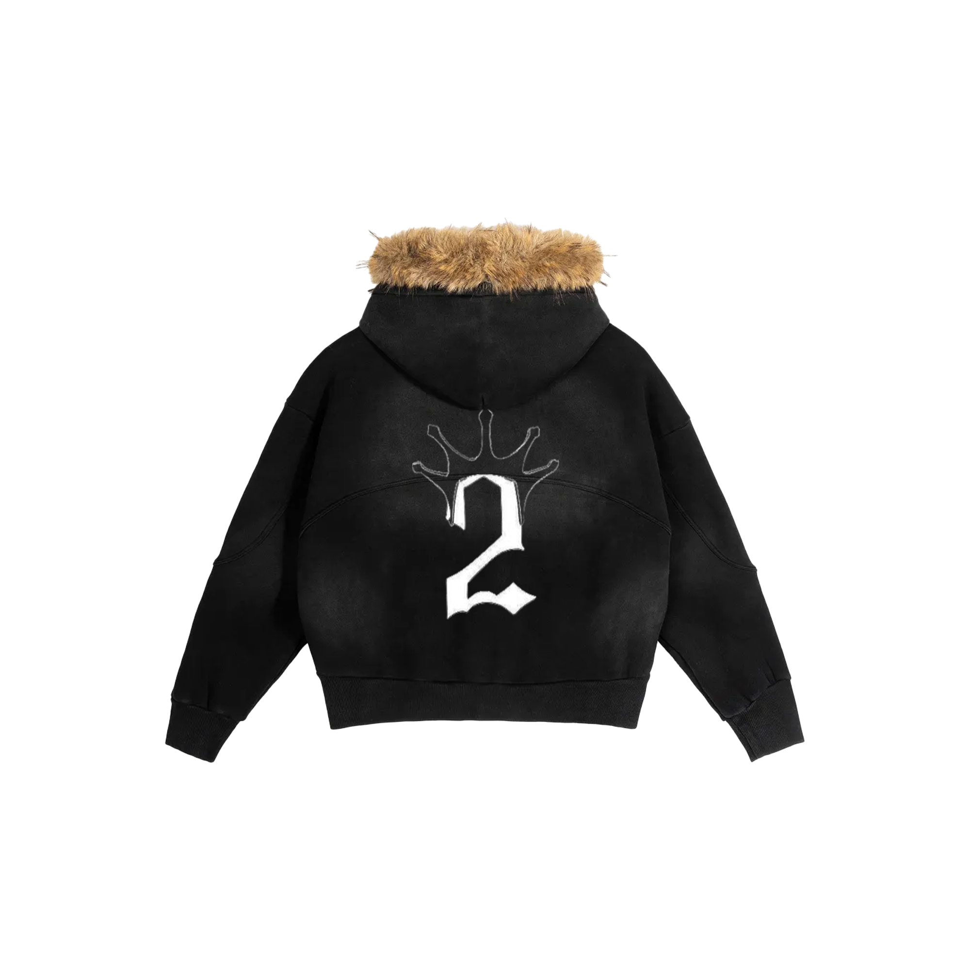 "Bleach" Black Fur Hoodie