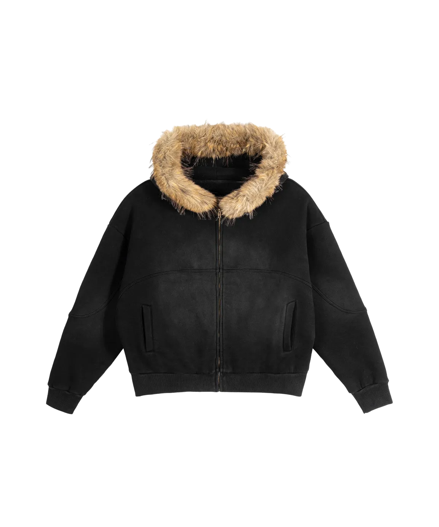 "Bleach" Black Fur Hoodie