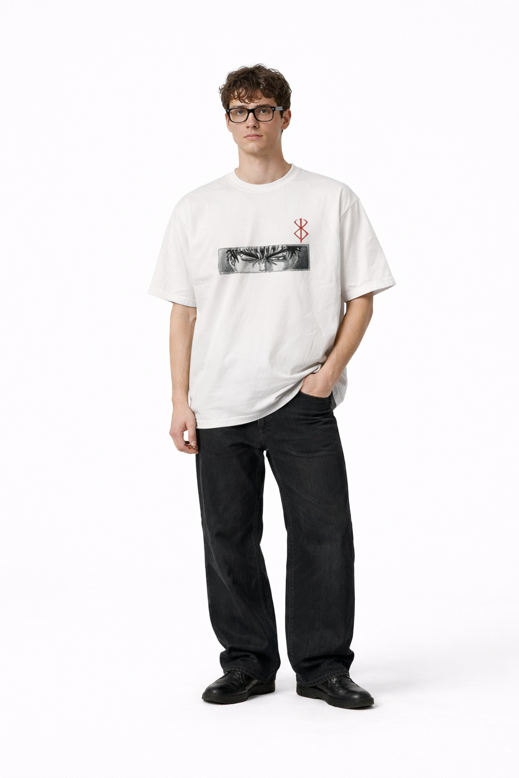 GUTS Embroidered Oversized T-shirt