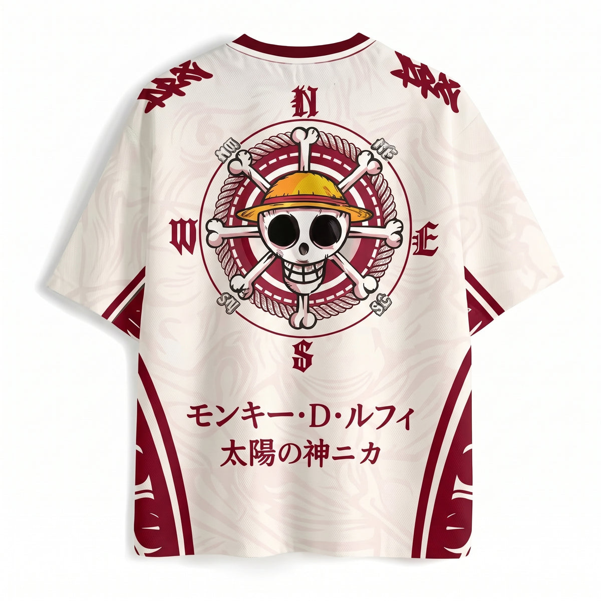 One Piece Straw Hat Pirates Pink Jersey