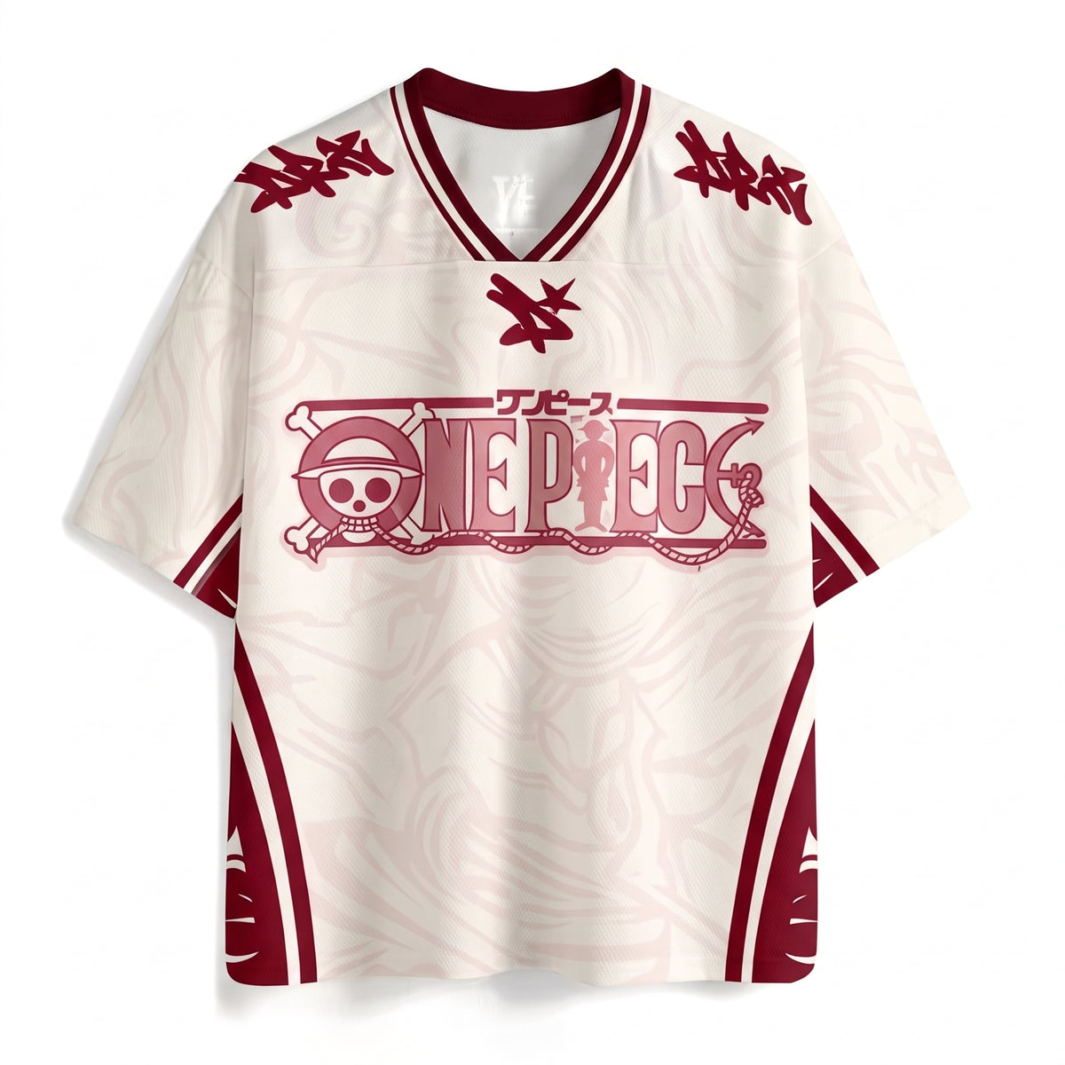 One Piece Straw Hat Pirates Pink Jersey