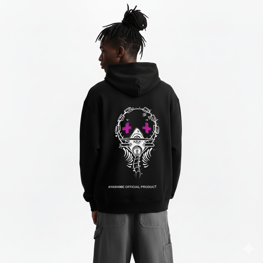 ENJIN (GACIAKUTA) BLACK HOODIE