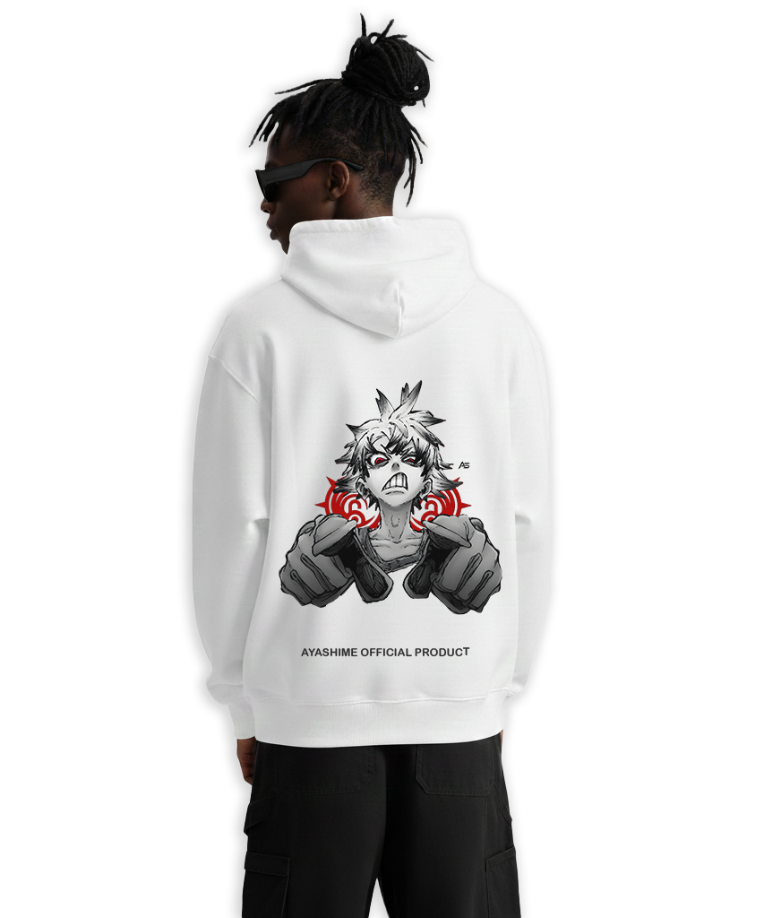 Gachiakuta RUDO WHITE HOODIE