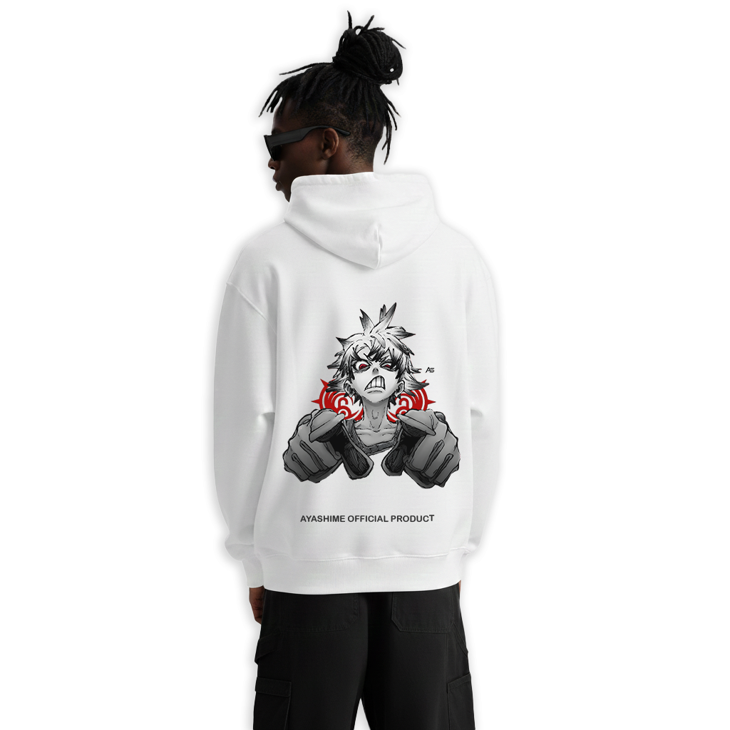 Gachiakuta RUDO WHITE HOODIE