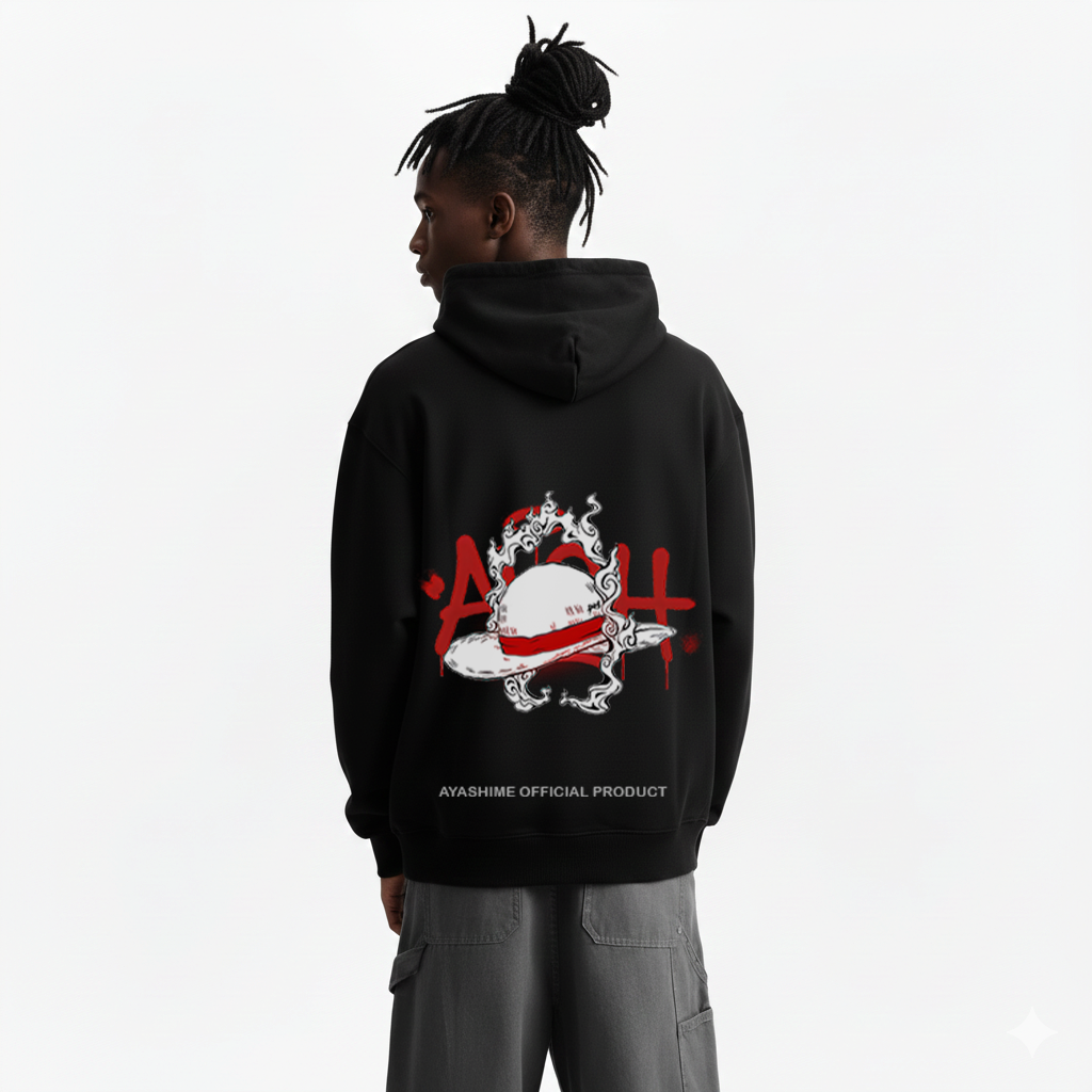 LUFFY'S HAT HOODIE (ONE PIECE)