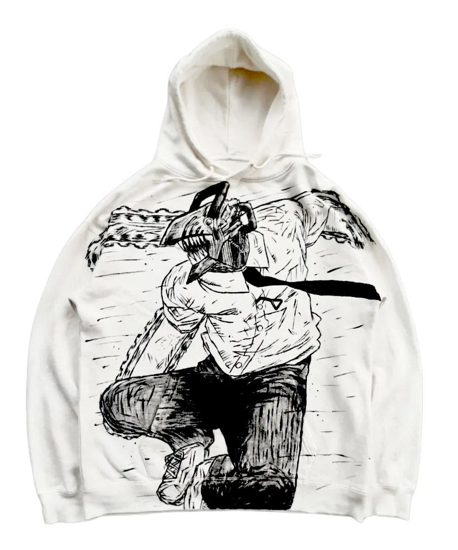 Chainsaw Man  Spray Painting Hoodie Pre-Order