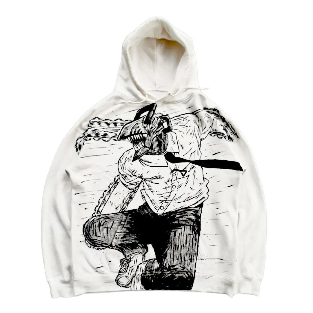 Chainsaw Man  Spray Painting Hoodie Pre-Order