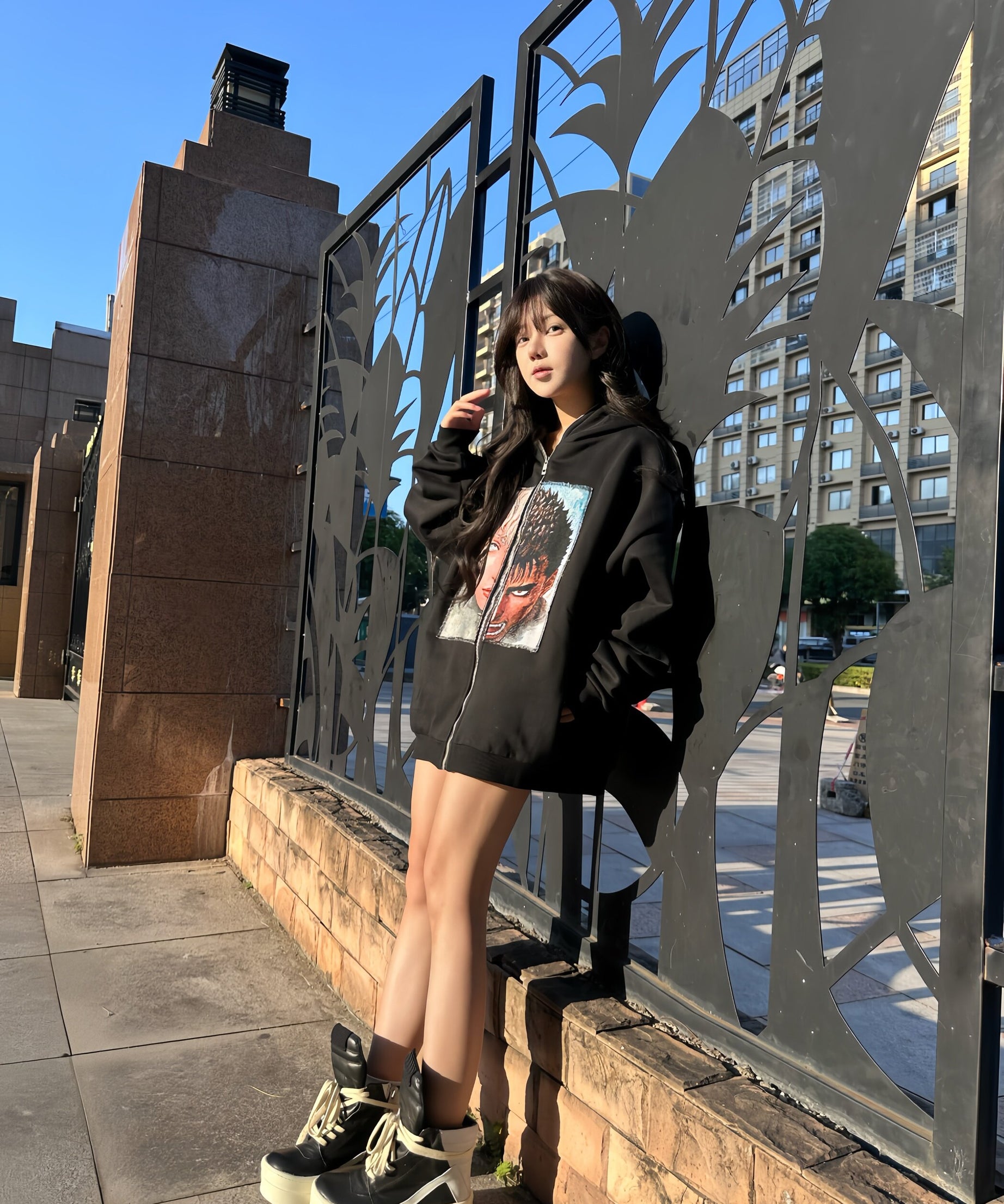 Griffith Embroidered Zipper Jacket