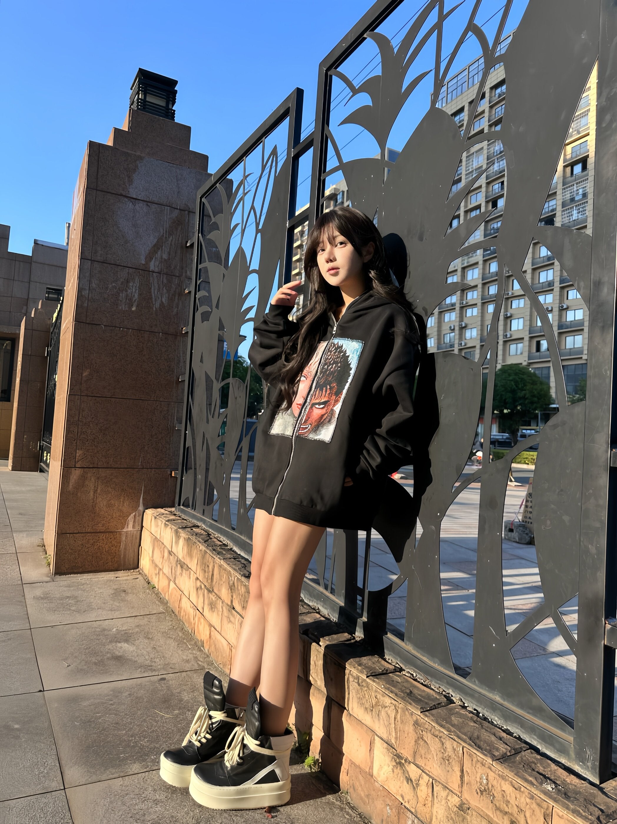 Griffith Embroidered Zipper Jacket