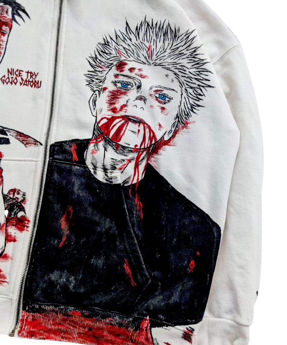 Sukuna X Gojo Spray Painting Hoodie Pre-Order