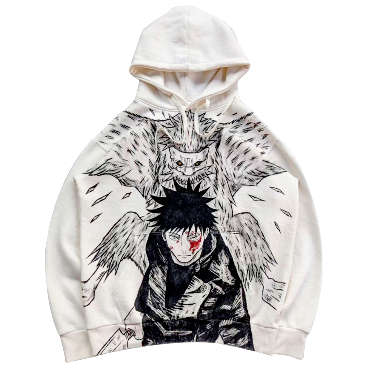 Megumi Fushiguro Spray Painting Hoodie Pre-Order
