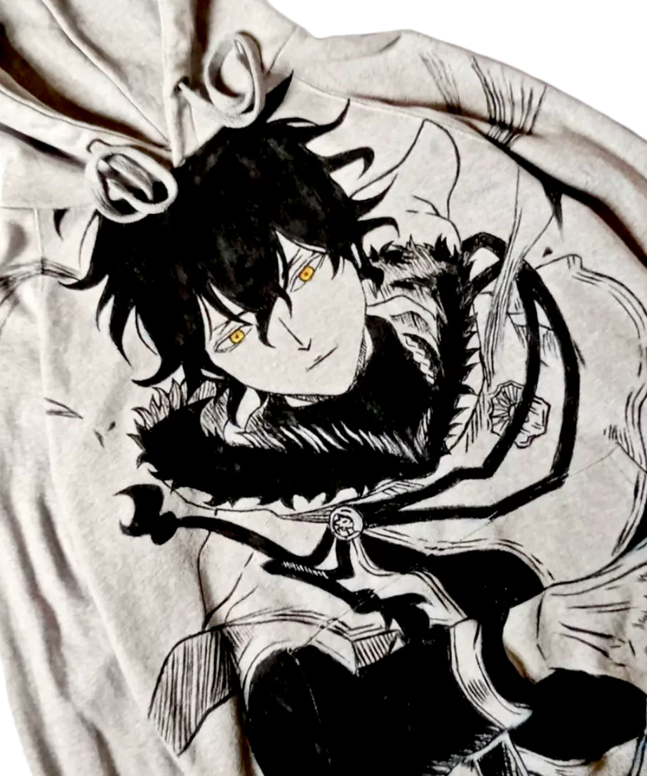 Black Clover Yuno Grinberryall Spray Painting Hoodie Pre-Order