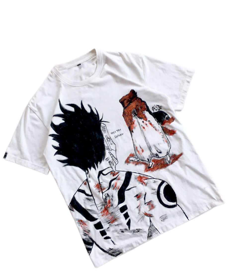 Sukuna X Gojo Spray Painting T-Shirt Pre-Order