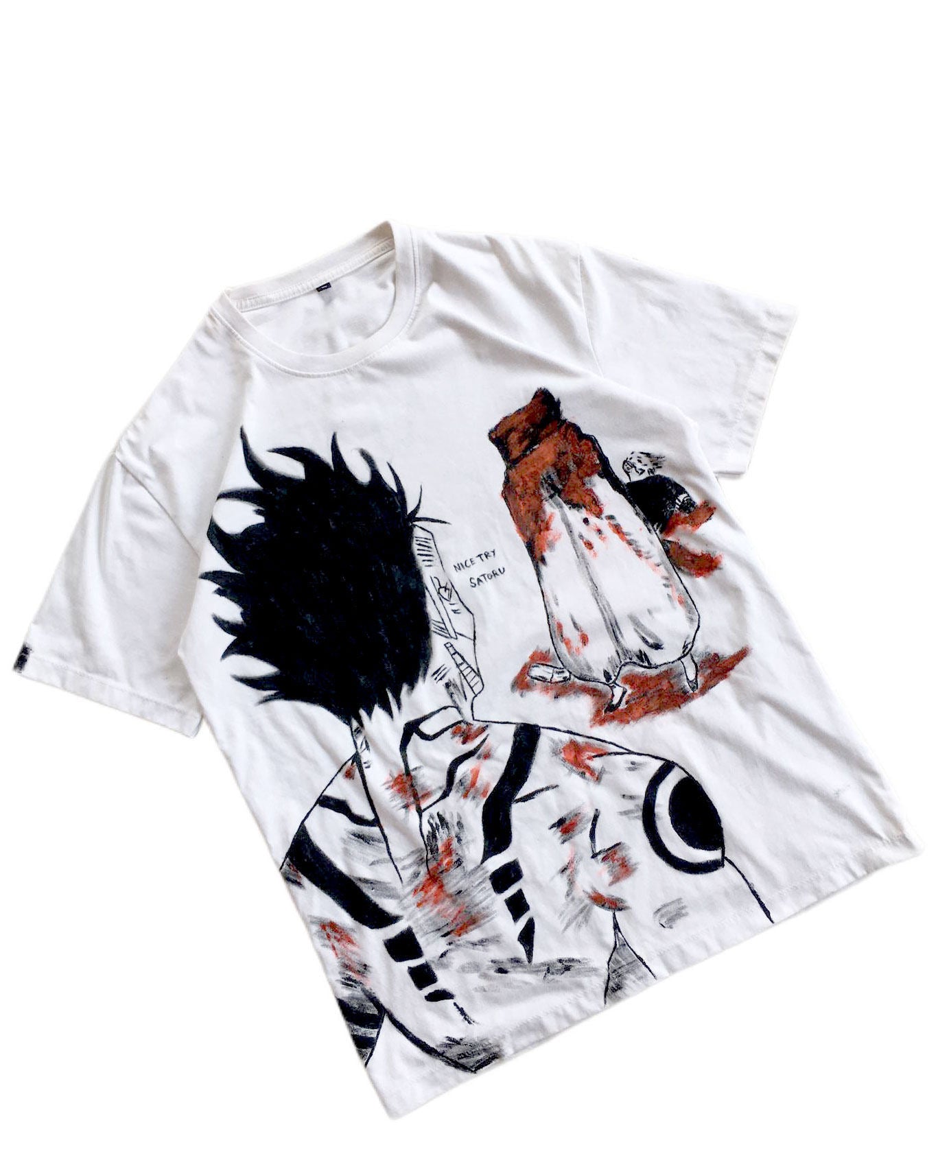 Sukuna X Gojo Spray Painting T-Shirt Pre-Order