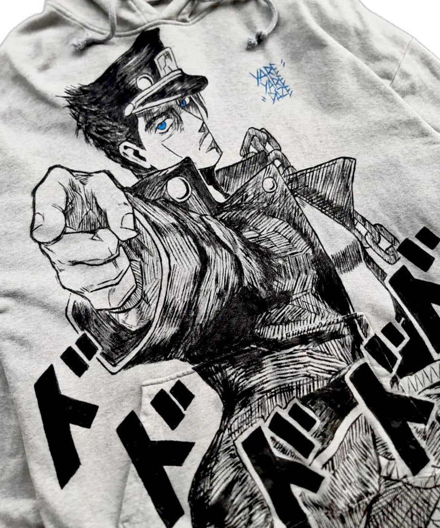 Jotaro Kujo Spray Painting Hoodie Pre-Order