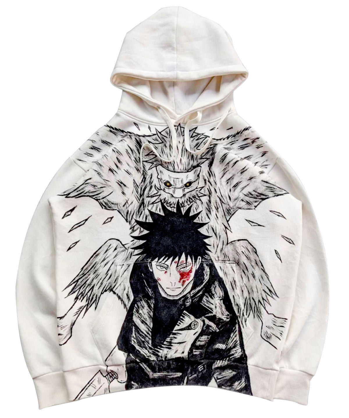 Megumi Fushiguro Spray Painting Hoodie Pre-Order