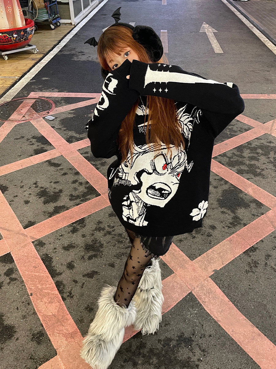 Black Clover Asta Oversized Sweater