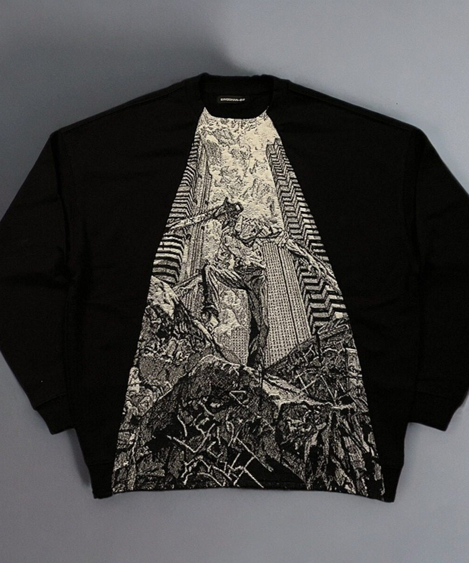 Aki Hayakawa Chainsaw Man Embroidered Sweater
