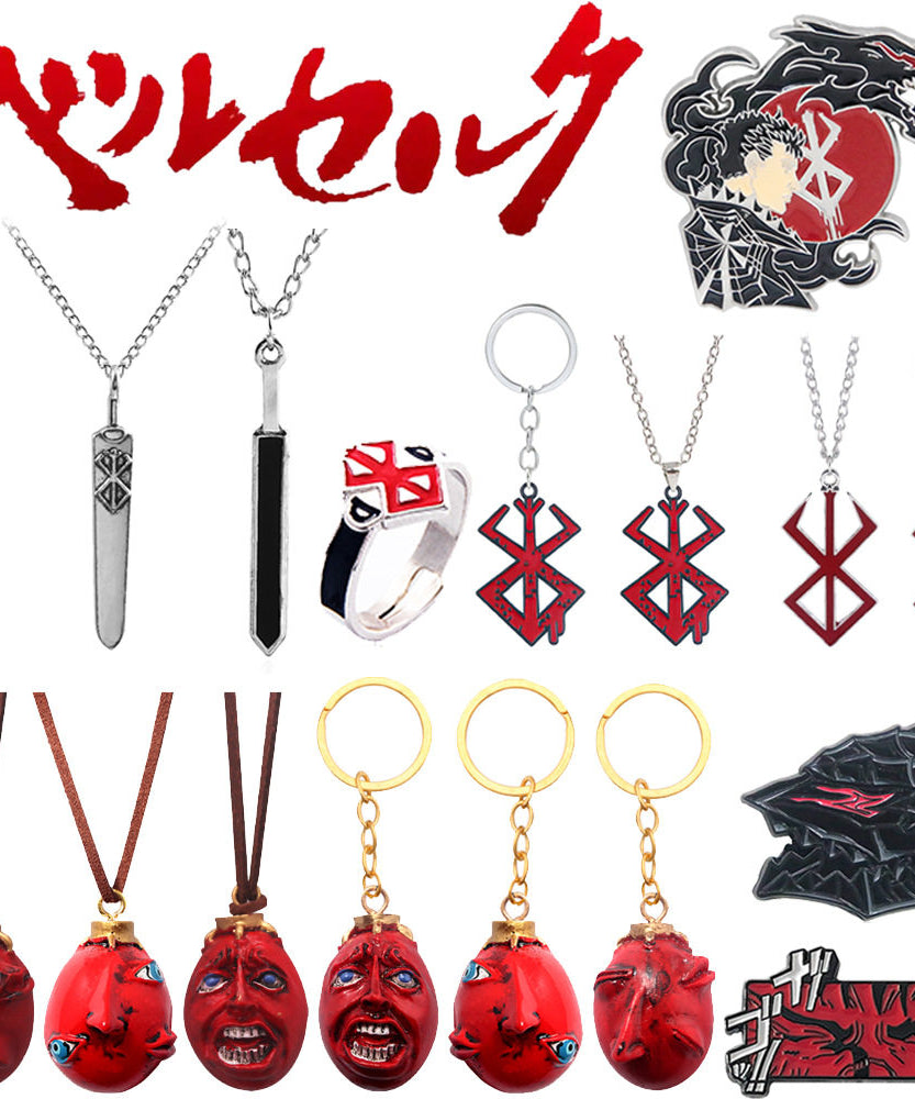 Berserk jewelry - anime-inspired accessory front view