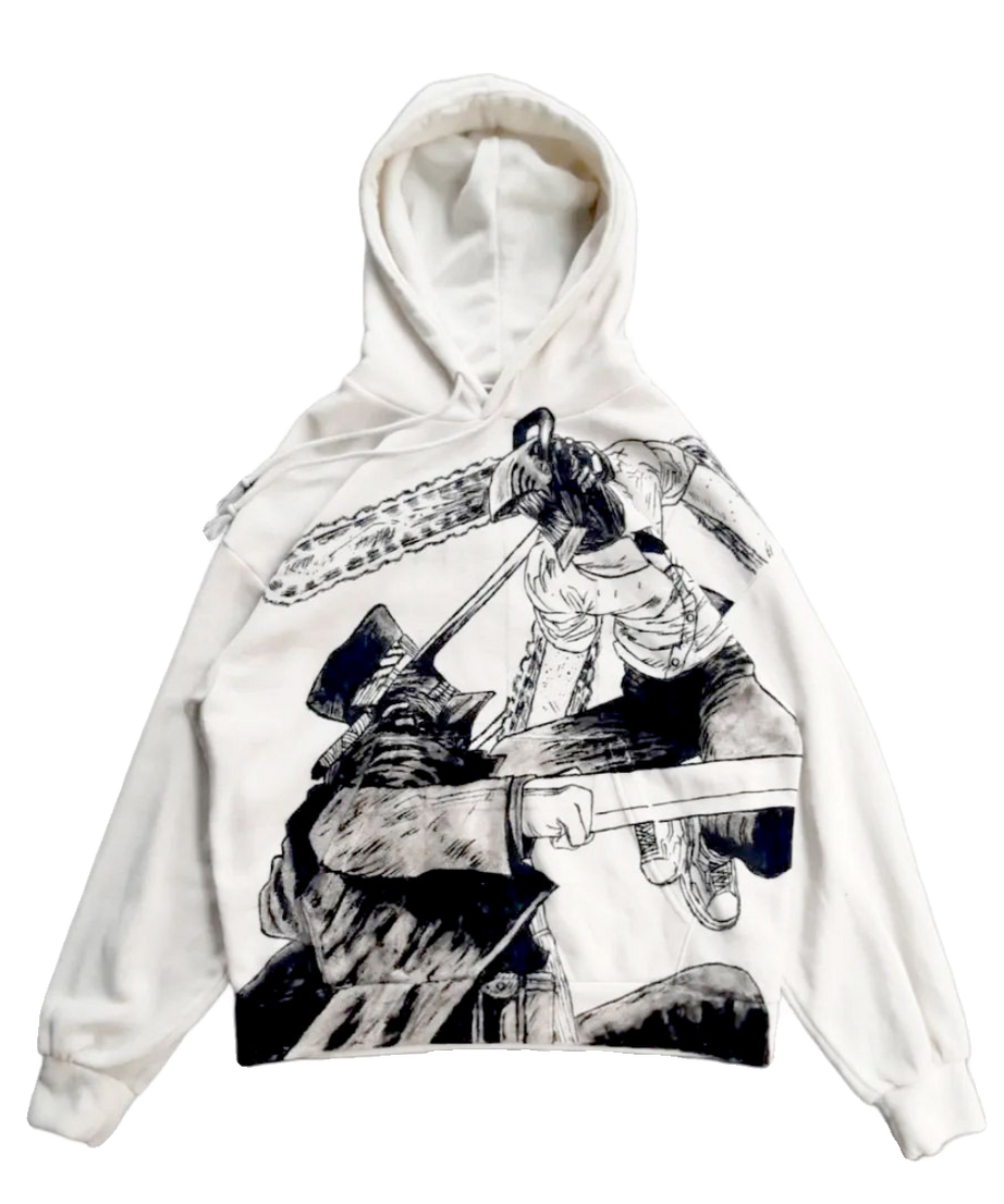 Chainsaw Man Spray Painting Hoodie Pre-Order