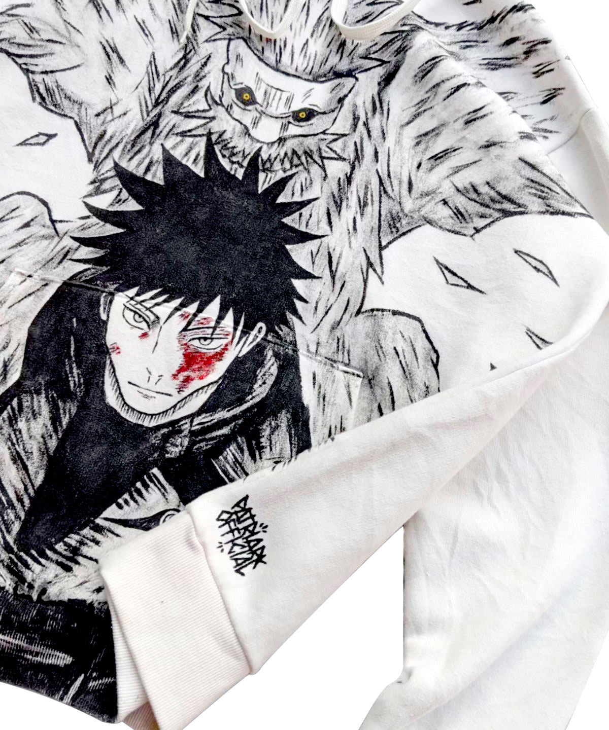 Megumi Fushiguro Spray Painting Hoodie Pre-Order