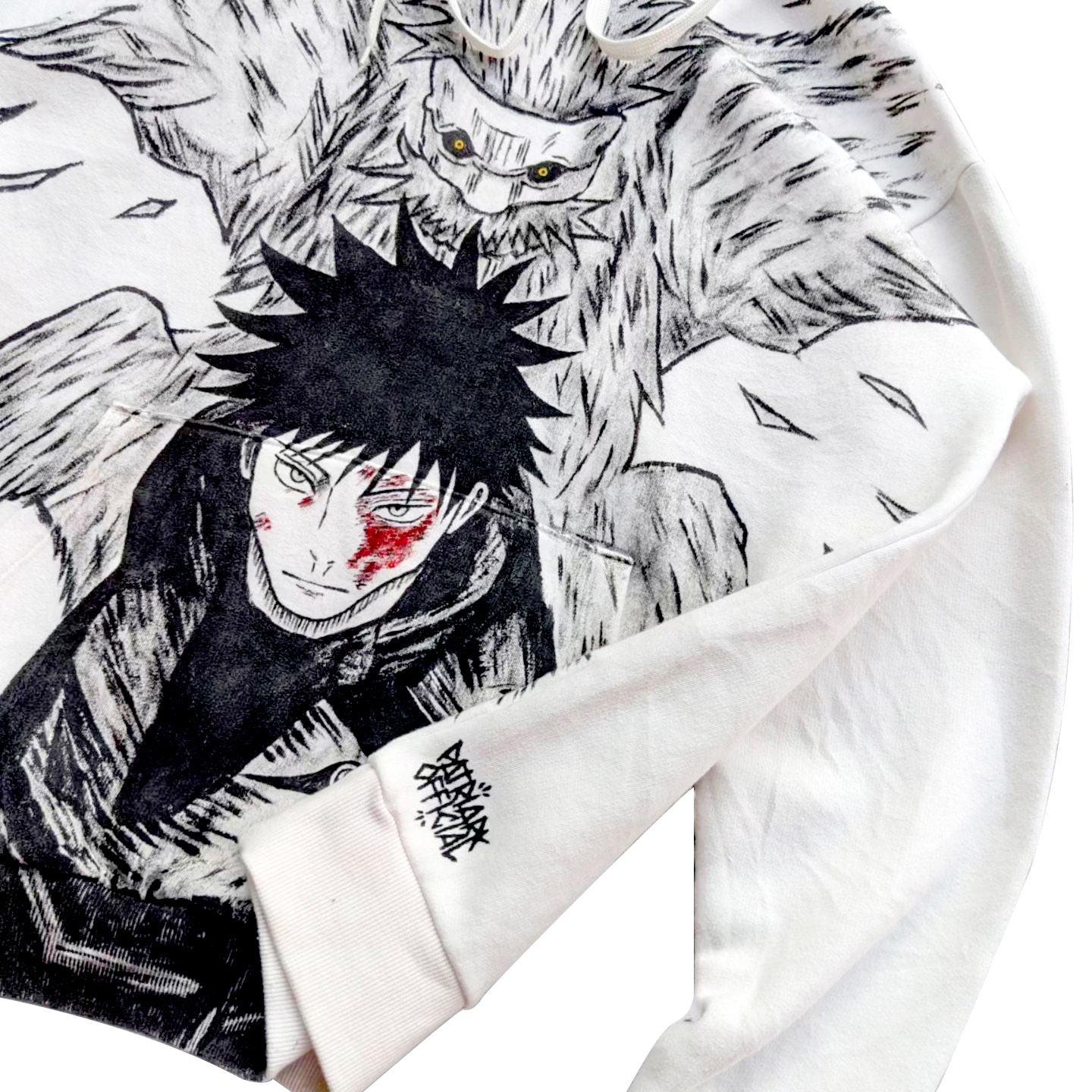 Megumi Fushiguro Spray Painting Hoodie Pre-Order