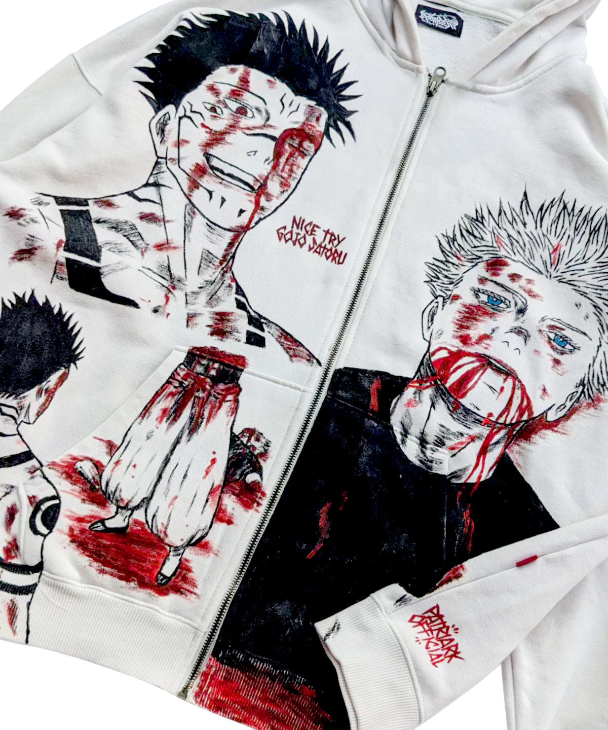 Sukuna X Gojo Spray Painting Hoodie Pre-Order