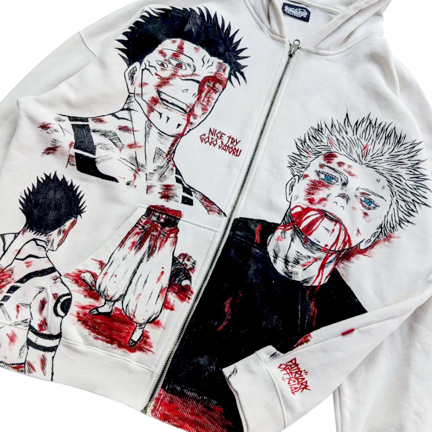 Sukuna X Gojo Spray Painting Hoodie Pre-Order