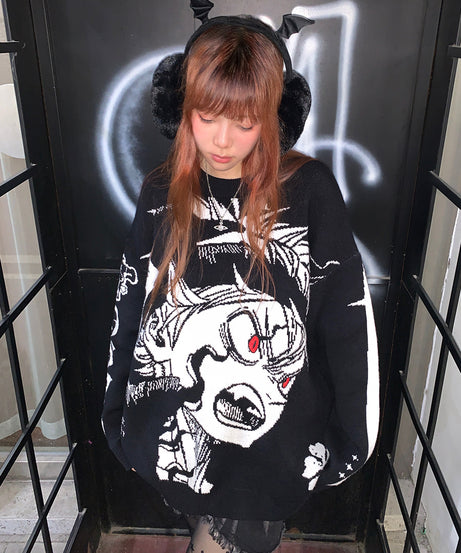 Black Clover Asta Oversized Sweater