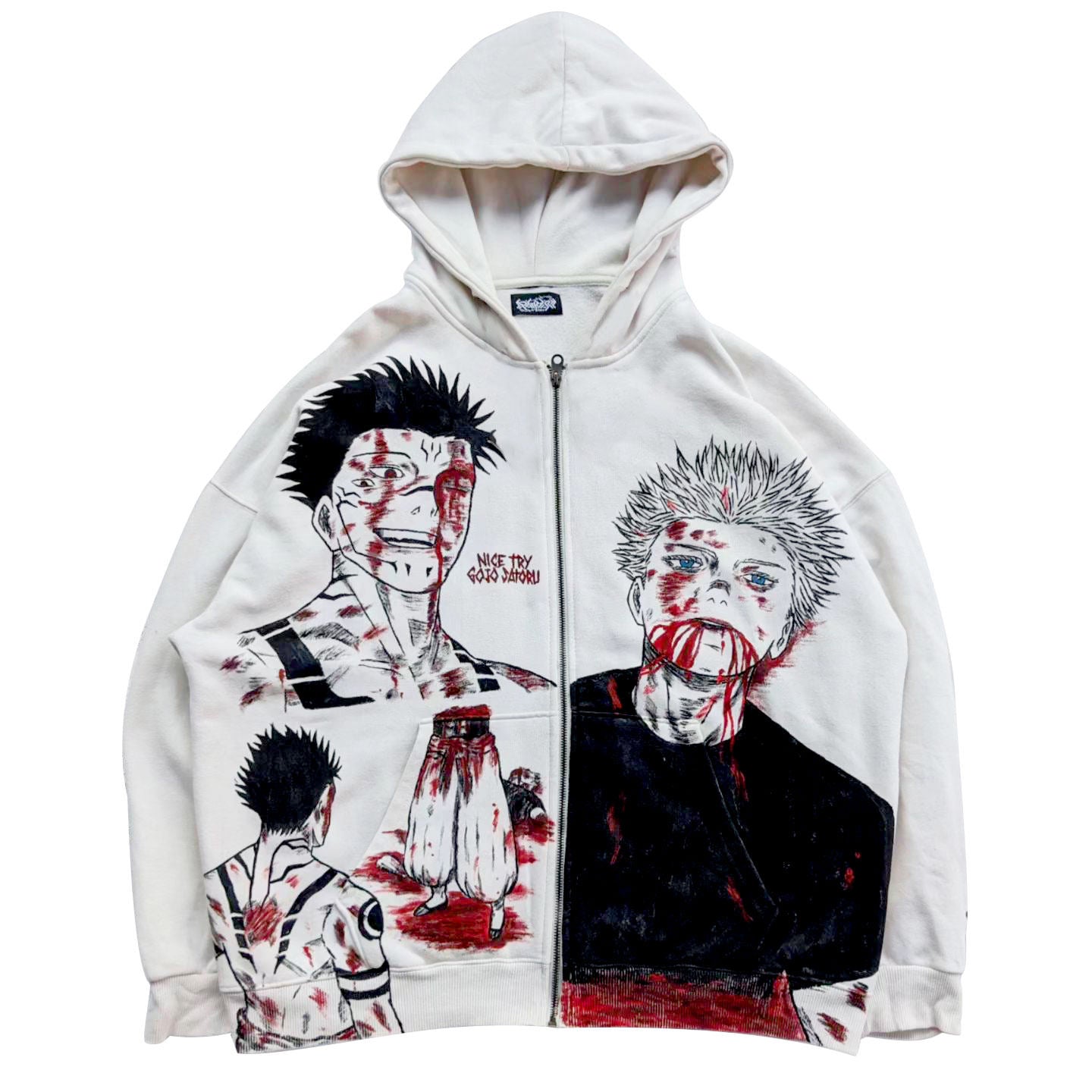 Sukuna X Gojo Spray Painting Hoodie Pre-Order