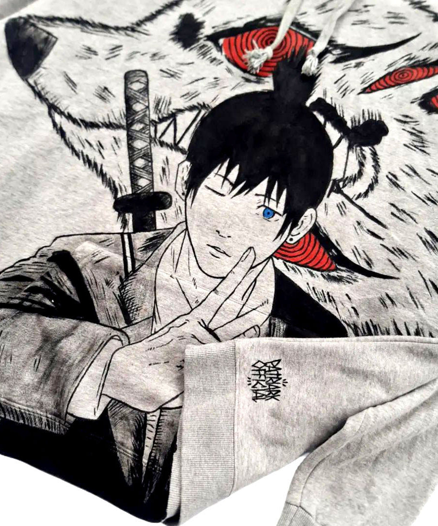 Megumi Fushiguro Spray Painting Hoodie Pre-Order